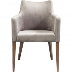 Chair with Armrest Mode Velvet Grey